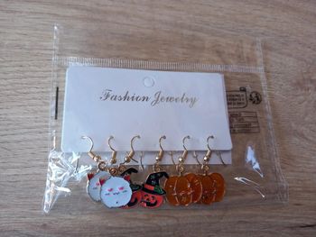 Boucles d'Oreilles Fantaisies Theme Halloween