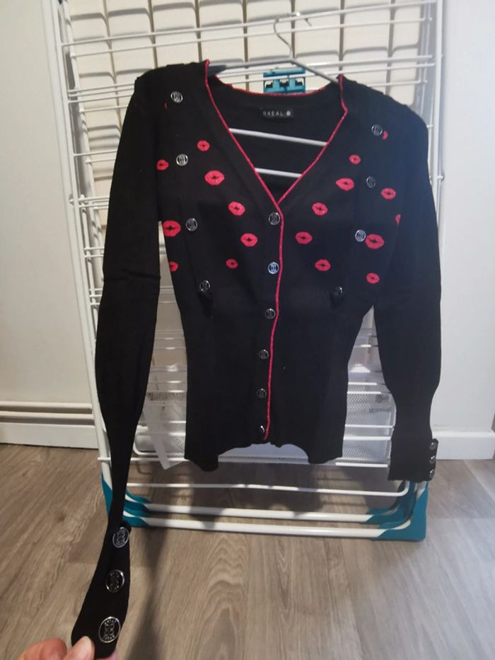 Pull fin motif bisous - photo numéro 2