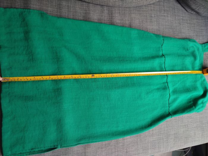 Robe en lin verte taille 36 - photo numéro 3