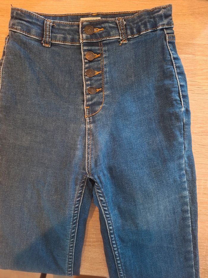 Jean à bouton taille haute skinny slim - photo numéro 3