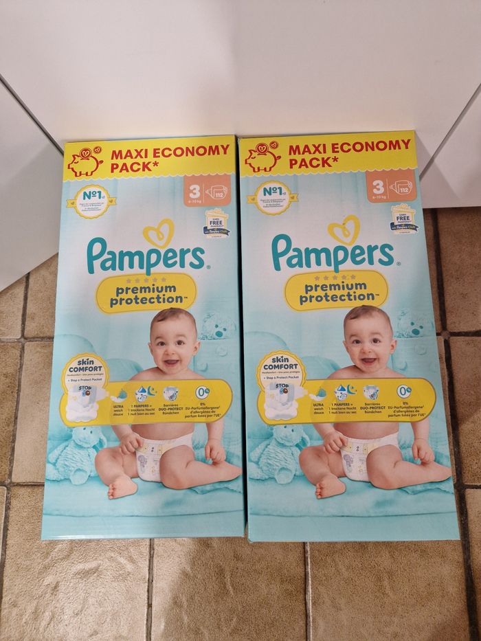 224 couches Pampers premium protection taille 3
