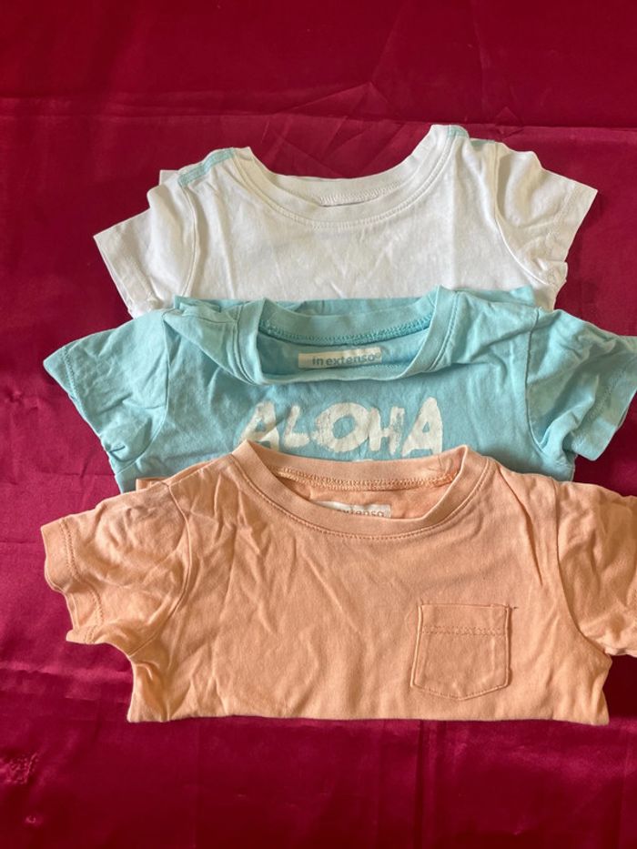 Lot 3 tee-shirt 9 mois
