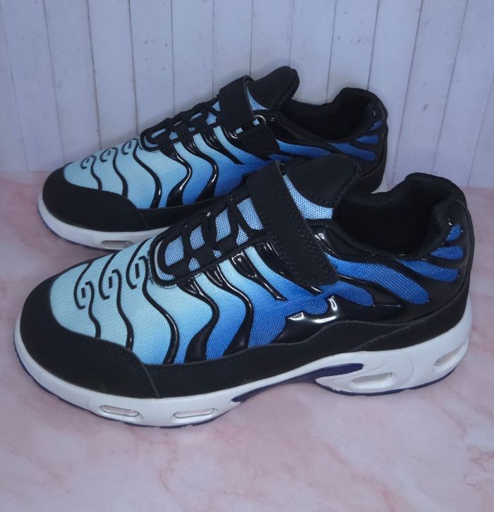 Baskets bleu à scratch enfants tendances - Taille 36 - NEUVES 🌟