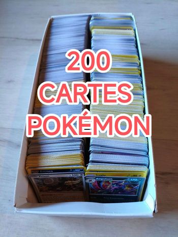 200 cartes Pokémon 