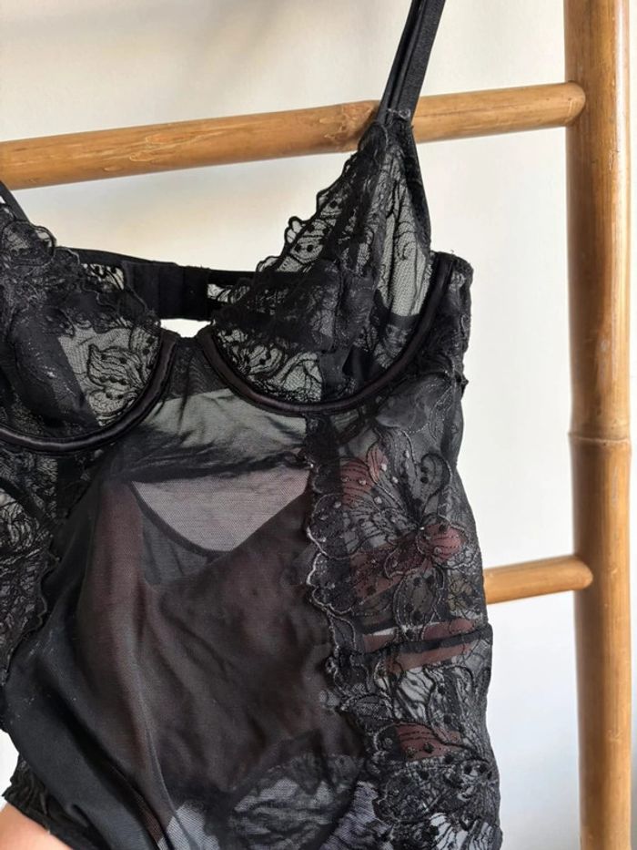 Body en dentelle noir kiabi 85B - photo numéro 2
