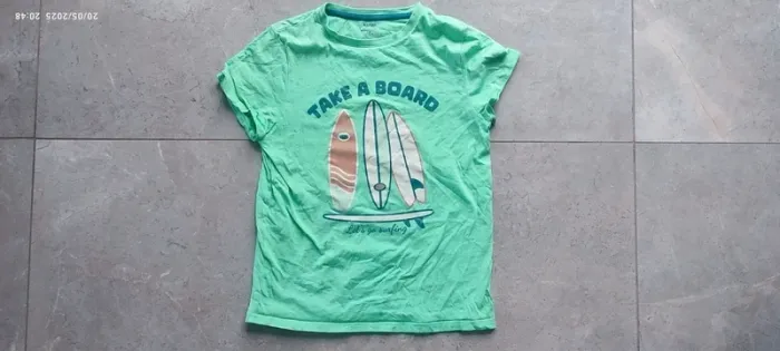 T-shirt surf garçon Kiabi 12 ans – couleur menthe - photo numéro 4