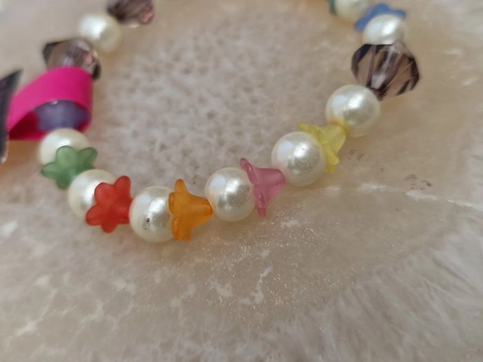 Bracelet Fleurs Multicolore Perles - photo numéro 8