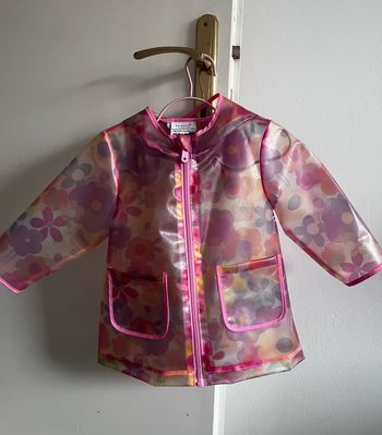 Ciré Imperméable transparent bébé fille motifs fleurs Taille 9-12mois Primark