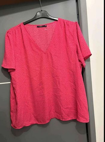 Tunique  blouse femme  46/48  rose neuve