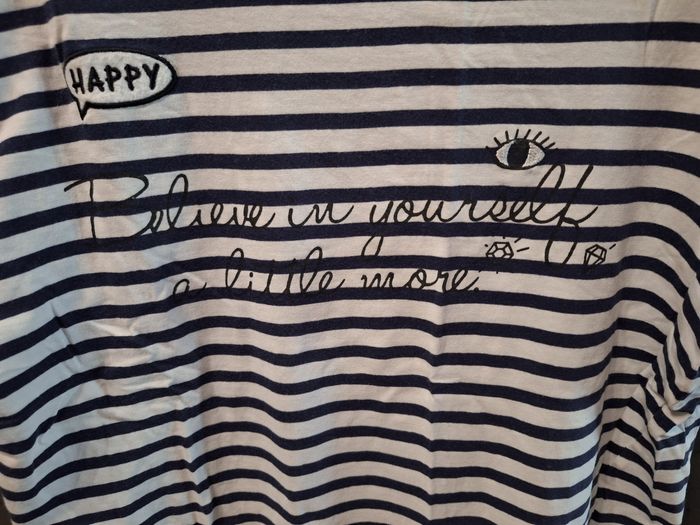 T-shirt manches courtes marinière - photo numéro 3