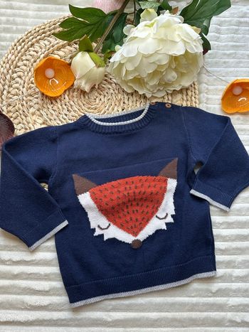Pull 12 mois renard Mots d’enfants