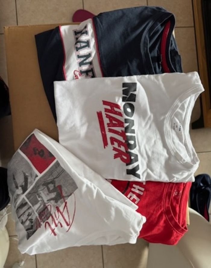 Lot de 4 tee shirts manches courtes - photo numéro 3