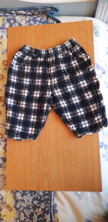 Pantalon à carreaux velours côtelé - 12 mois