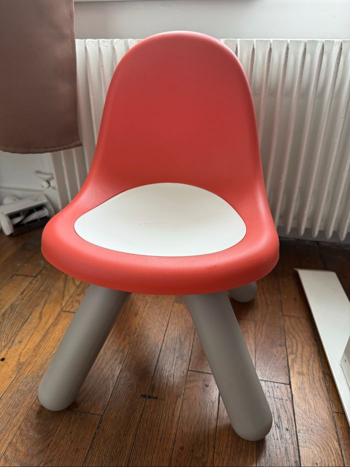 Chaise Smoby rouge corail