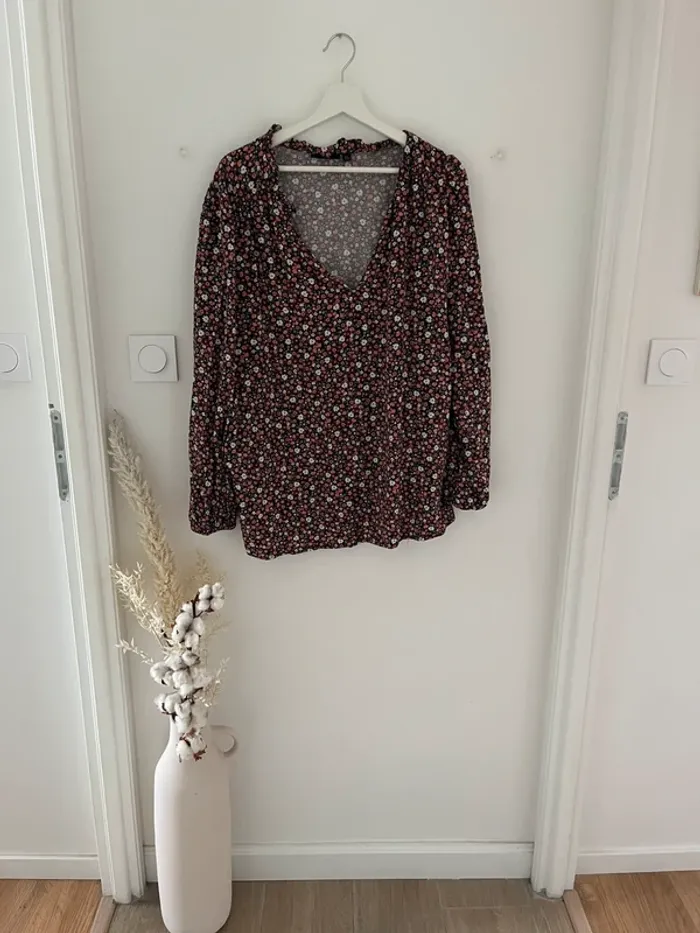 Blouse, fleurie, Kiabi, taille XXL
