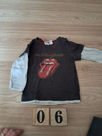Tee-shirt Rolling Stones 6 mois