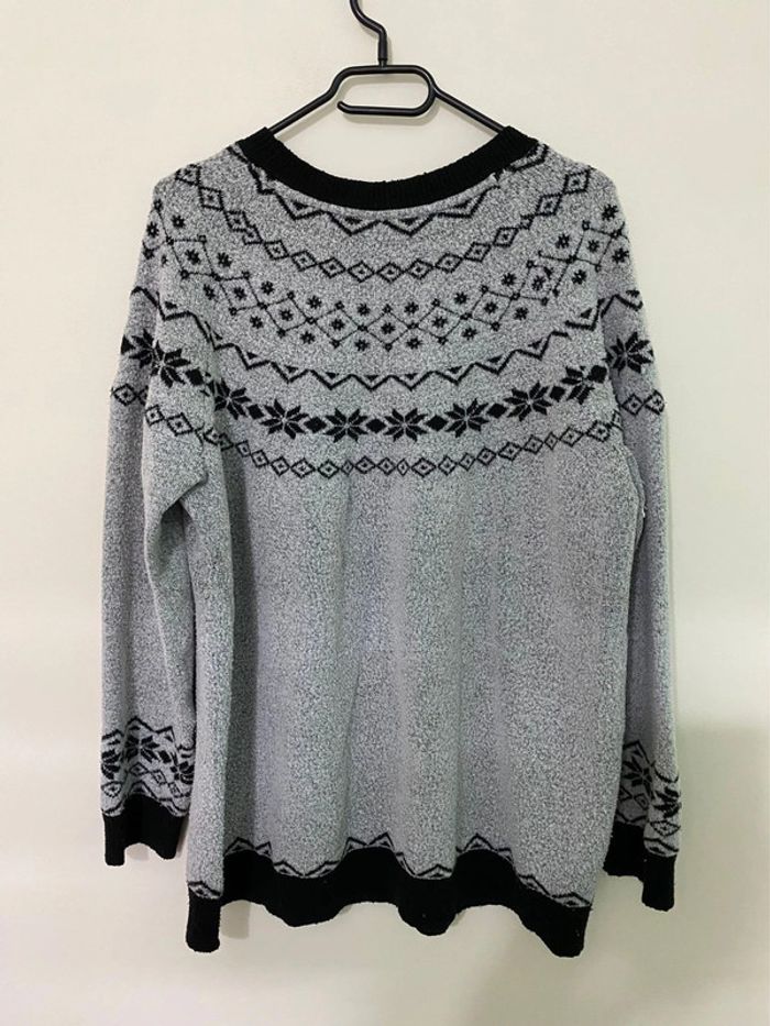 Pul gris et noir Junarose taille 44-46