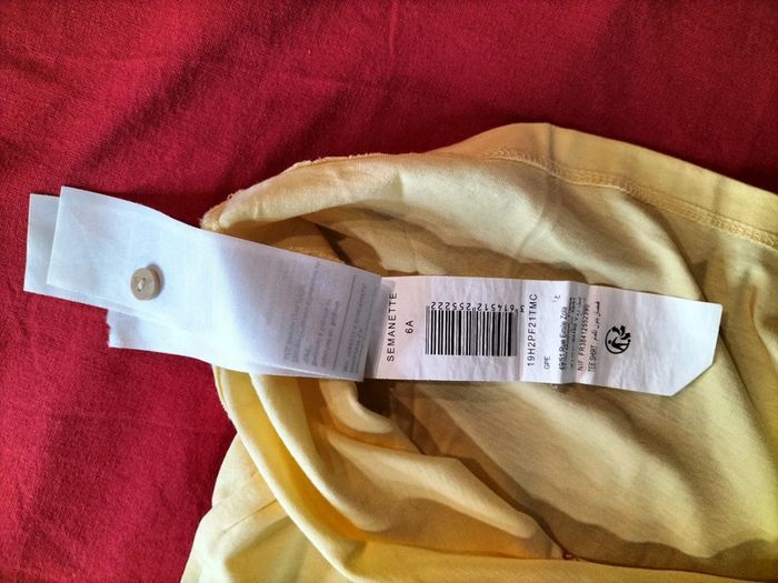 Tee-shirt manches courtes jaune 6 ans Sergent Major - photo numéro 11