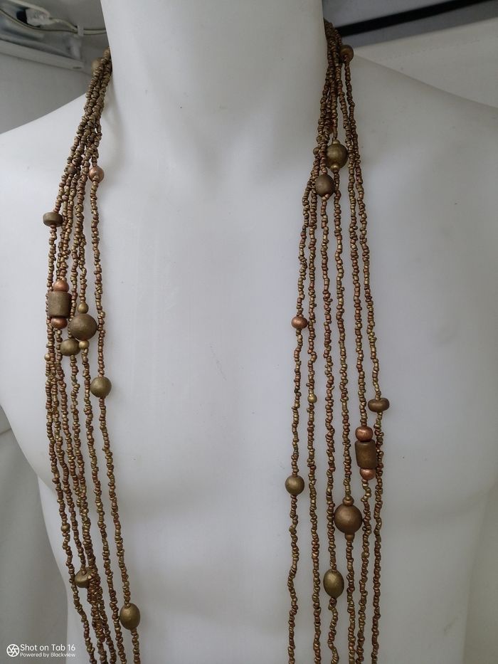 Ancien collier très long sautoir année 60 environ - photo numéro 3