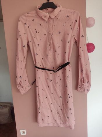 Robe chemise a fleurs