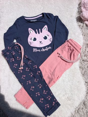 Ensemble fille 24 mois chat