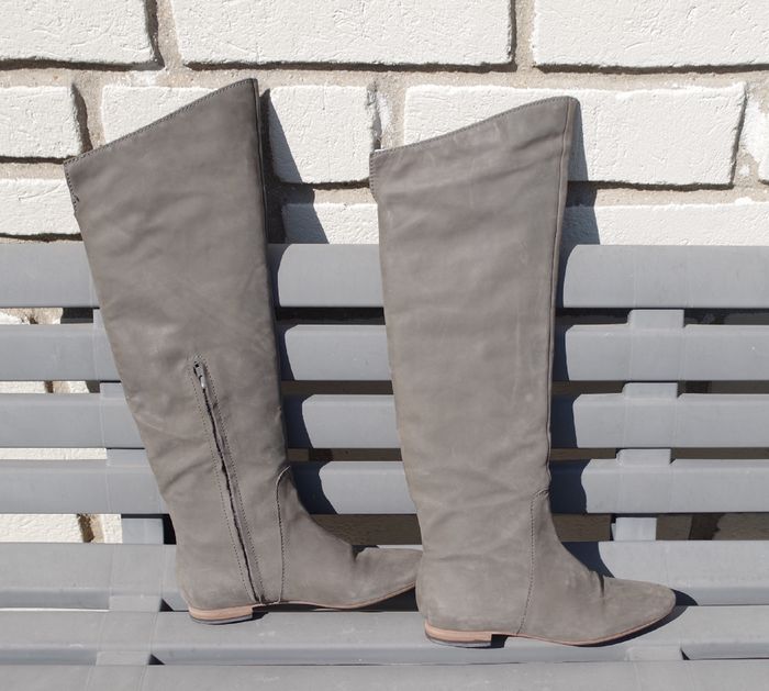 Bottes Cuissardes Zara. Gris. Pointure 39. - photo numéro 8