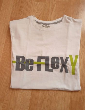 Tee-shirt "Beflexy de" blanc en T.S(TBE)
