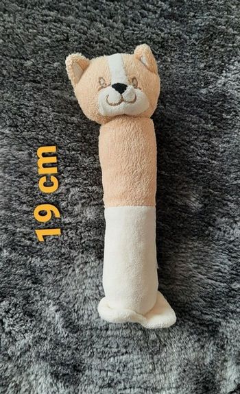 Hochet bébé peluche