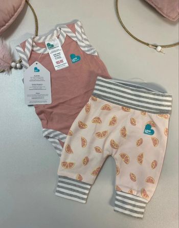 Ensemble bébé fille - neuf - love to dream - Taille 0/1 mois
