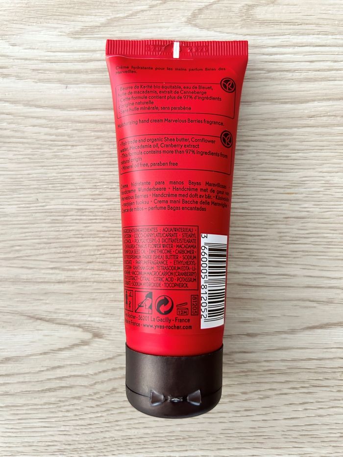 Crème Mains « Baies des Merveilles » 75 Ml YVES ROCHER Neuve - photo numéro 2