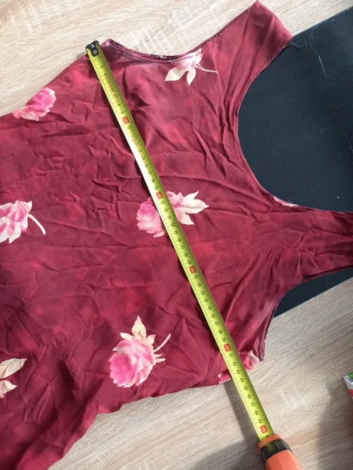 Robe d'été bordeaux S/M - photo numéro 5