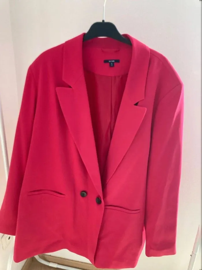 Veste blazer rose fushia - photo numéro 2