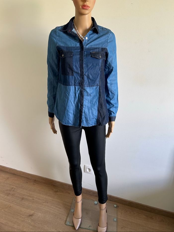 Chemise bleue à manches longues Salsa taille XS jamais portée - photo numéro 3
