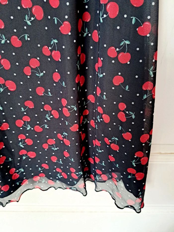 Robe courtes motifs cerises 🍒. Esprit vintage coquette - photo numéro 4