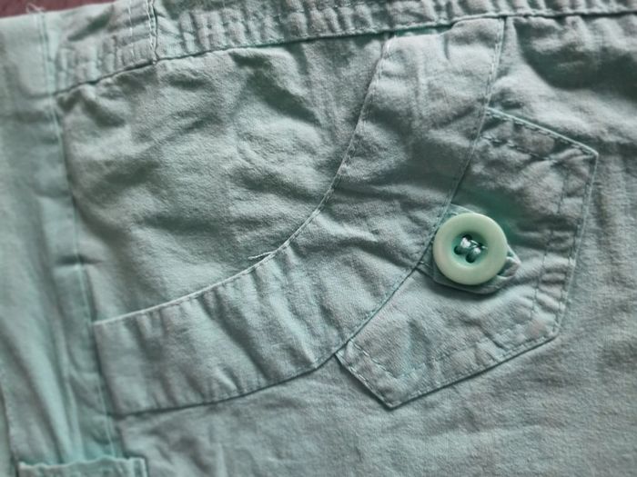 Short style cargo élastiqué femme - Taille 40 / L - E&D - Vert d'eau - photo numéro 7