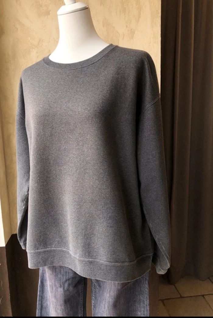 Sweat uni gris Hanes femme XL - photo numéro 5