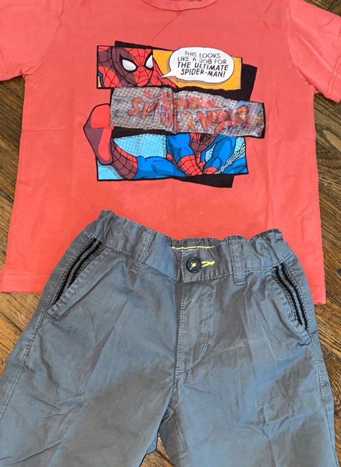 Ensemble T-shirt Zara et short Kiabi 6 ans - photo numéro 2