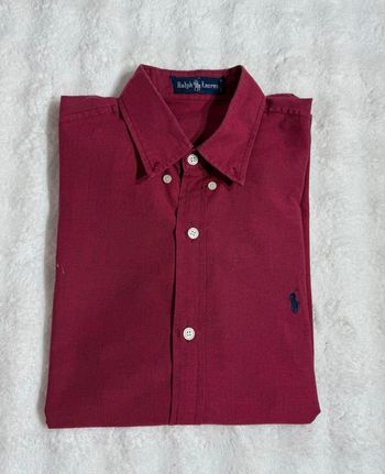 Ralph Lauren chemise bordeaux manches courtes