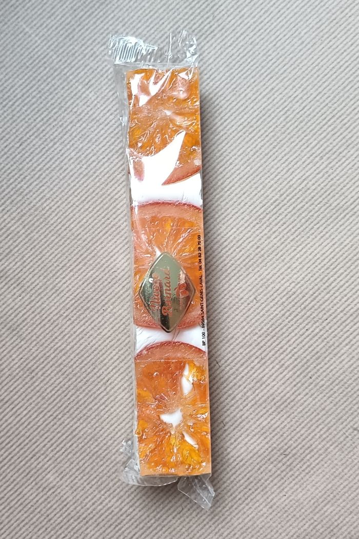 barre nougat tendre aux oranges confites Nicole Bernard NEUF - photo numéro 3