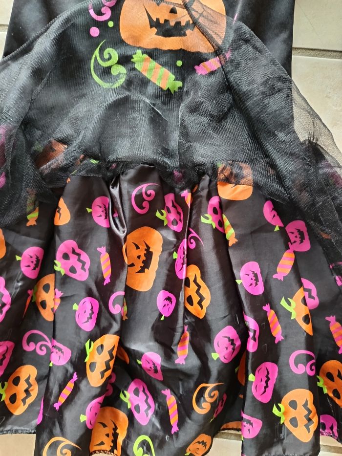 Déguisement Halloween Robe + chapeau T 3-4 ans - photo numéro 3