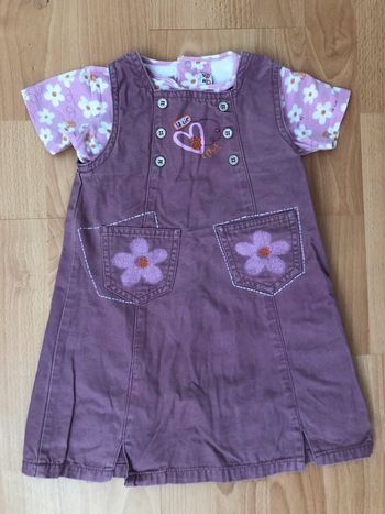 Bel ensemble robe + T-shirt La Compagnie des Petits 24 mois/86 cm fille