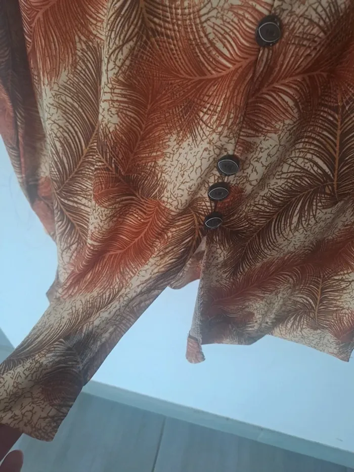 Blouse fluide vintage C&Y Taille L - photo numéro 5