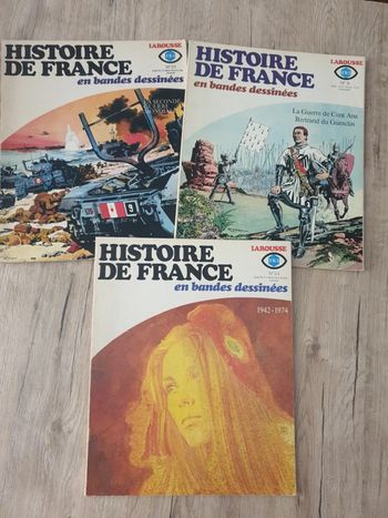 Lot de 3 bandes dessinées Histoire de France