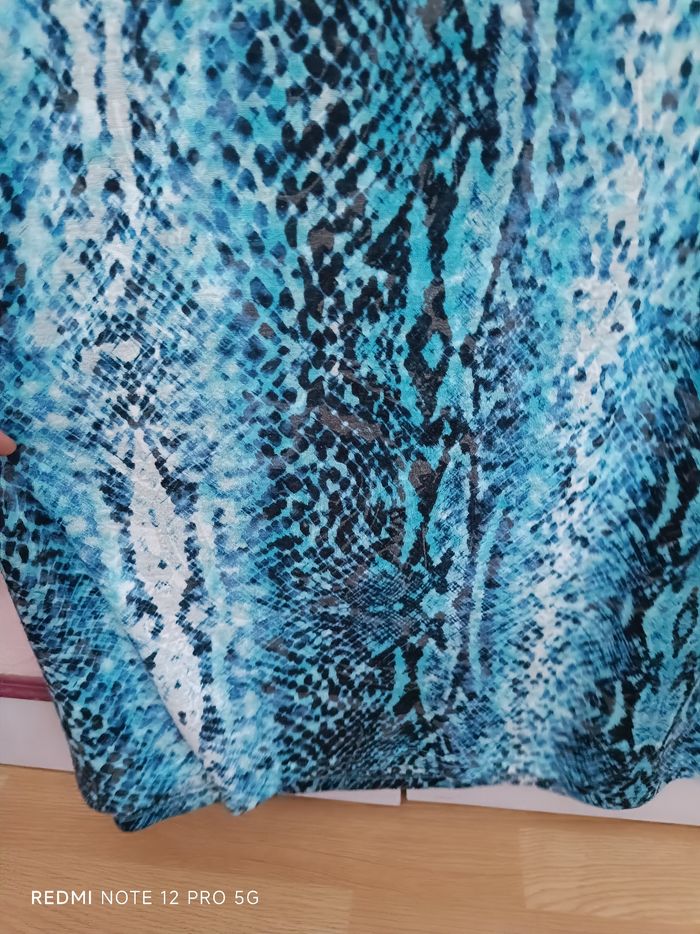 Tunique bleu imprimée M&S en T.XL (42) - photo numéro 9