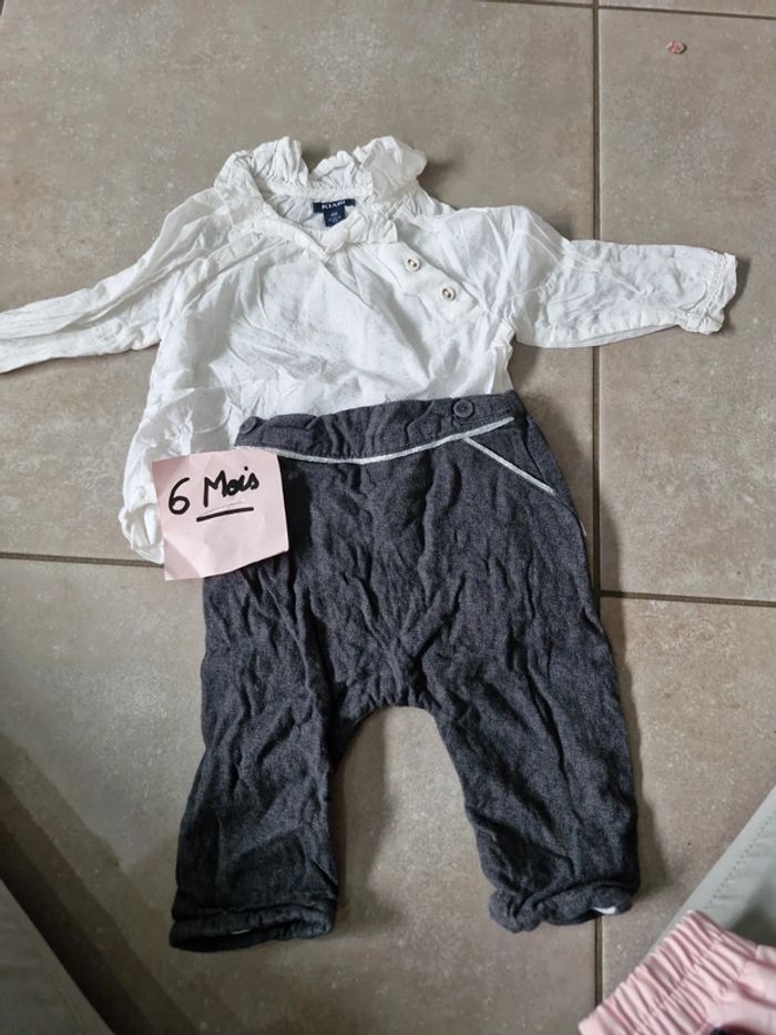 Ensemble chemisier pantalon pailletté