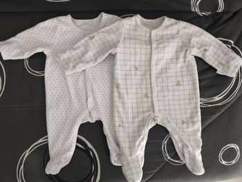 Lots de 2 pyjamas en coton bio _1M