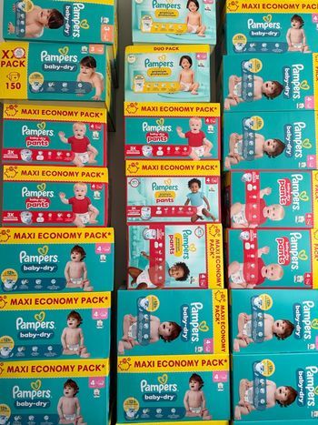 Ne pas acheter l’annonce ! Couches pampers Maxi Economy Pack Taille 4 et 3
