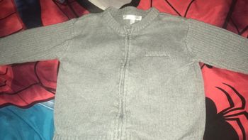 Gilet gris garçon kitchoun 18 mois