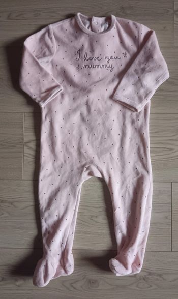 Pyajama 1 pièce 24 mois kiabi neuf I love you mummy