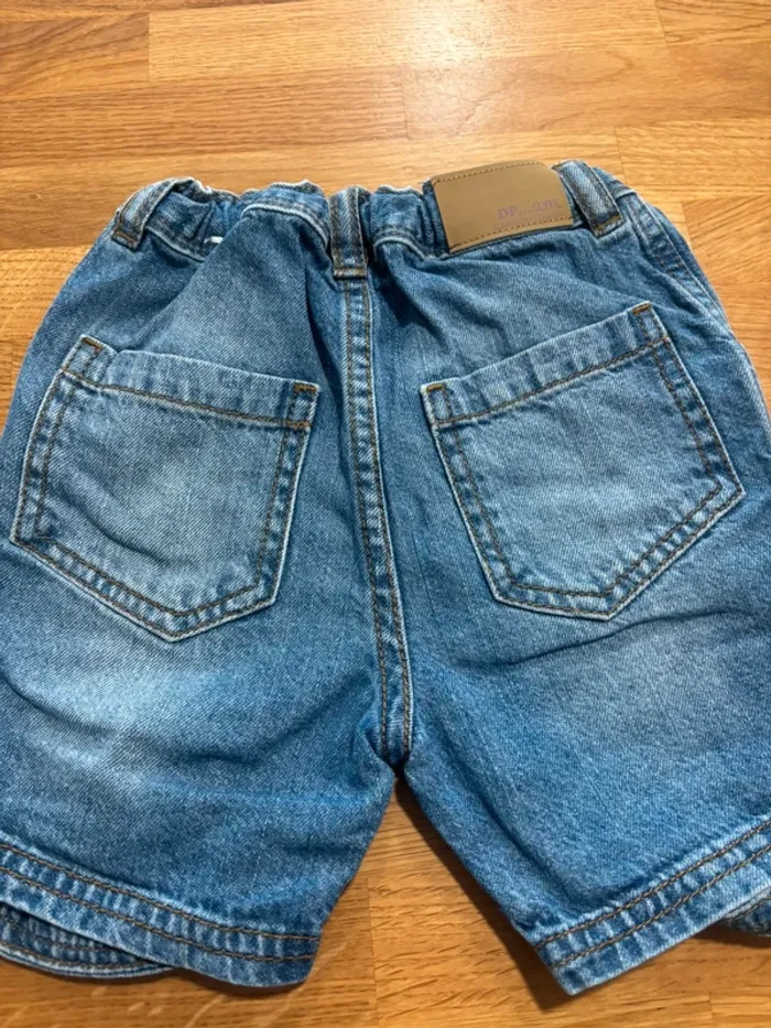 Short en jean dpam 18 mois garçon - photo numéro 3